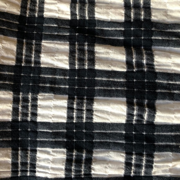 NWT Madewell Button Back Tie Front Plaid Shirt - Picture 5 of 7